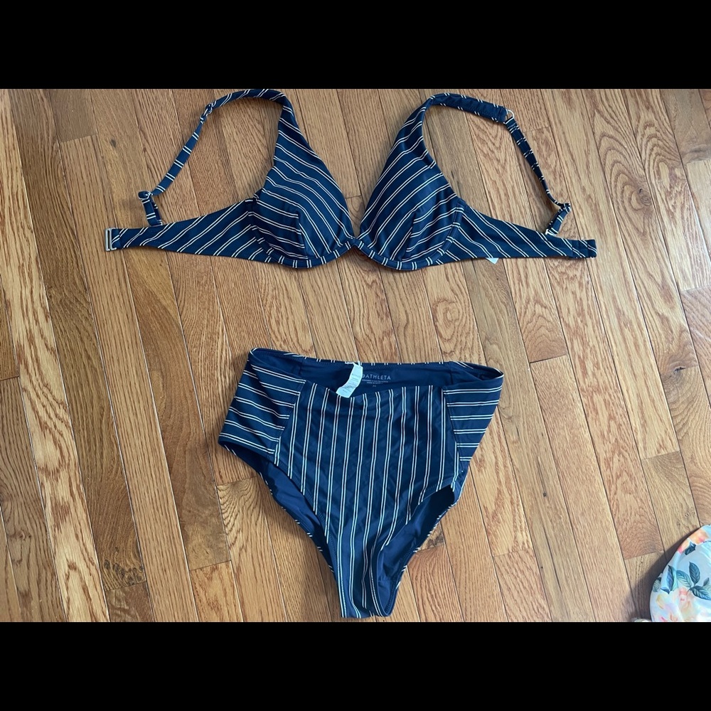 Athleta High Rise Bottom Bikini Set